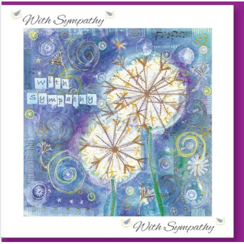 With Sympathy Card Seed Heads - The Christian Gift Company