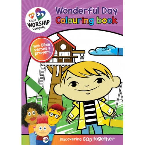 Little Worship Company Wonderful Day Colouring Book - The Christian Gift Company