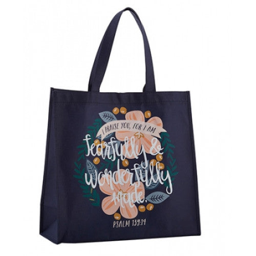 Wonderfully Made Recycled Nylon Tote Bag - The Christian Gift Company