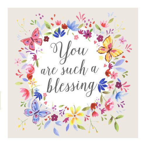 You Are Such A Blessing Butterfly Card - The Christian Gift Company