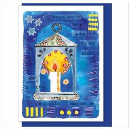 Your Word Is A Lamp Greetings Card - The Christian Gift Company