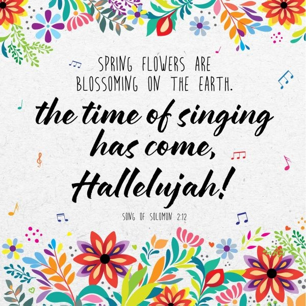 Time of singing Christian Seeded Card - The Christian Gift Company