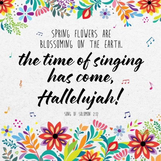 Time of singing Christian Seeded Card - The Christian Gift Company