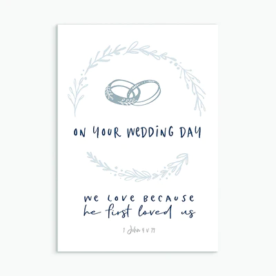 On your wedding day greeting card - The Christian Gift Company