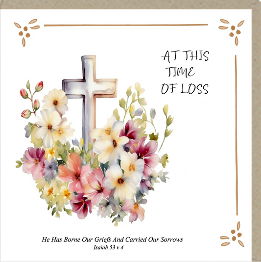 At This Time Of Loss – Greetings Card - The Christian Gift Company