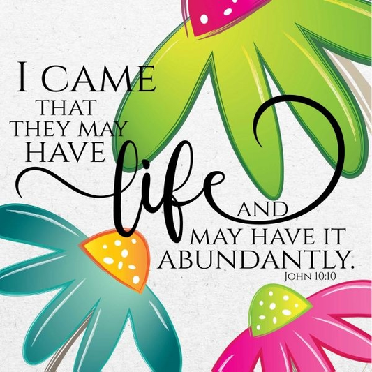 Abundantly Christian Seeded Card - The Christian Gift Company