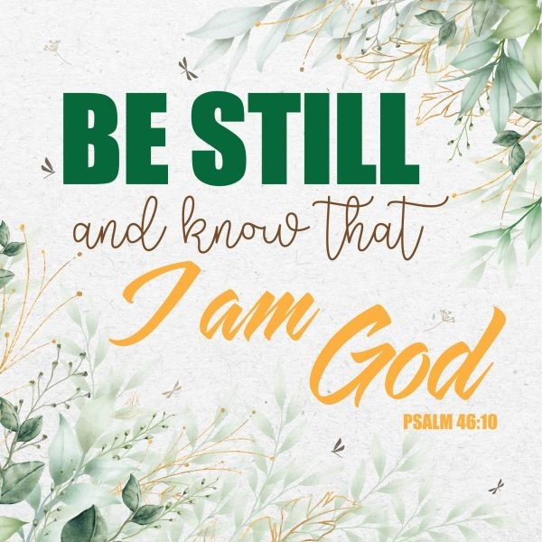 Be Still Christian Seeded Card - The Christian Gift Company
