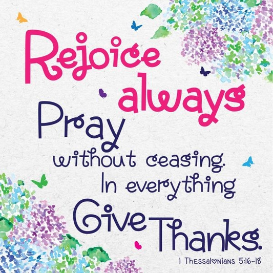 Rejoice Always Christian Seeded Card - The Christian Gift Company