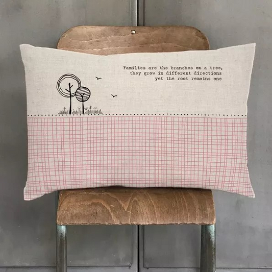 Cushion - Families like branches - The Christian Gift Company