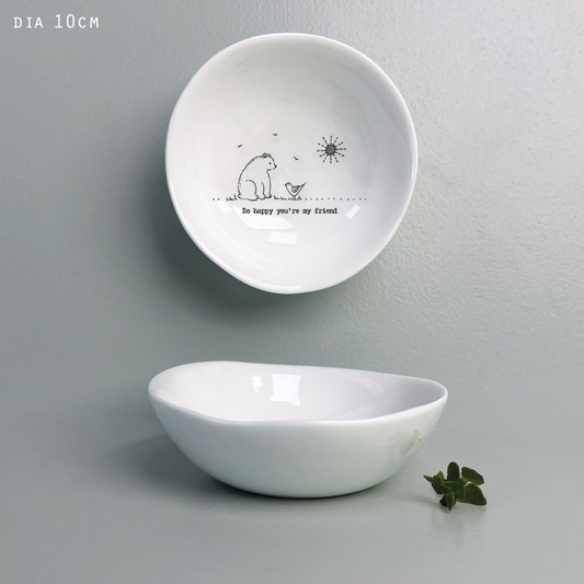So happy you're my friend - Wobbly dish - The Christian Gift Company