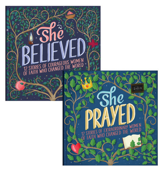 She Believed / She Prayed Gift Book Bundle - The Christian Gift Company