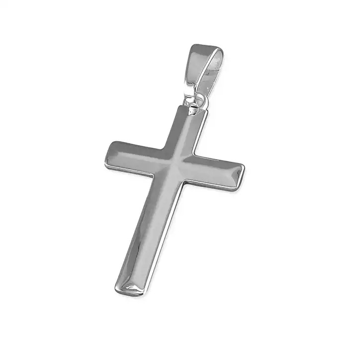 Apexed Silver Cross - The Christian Gift Company