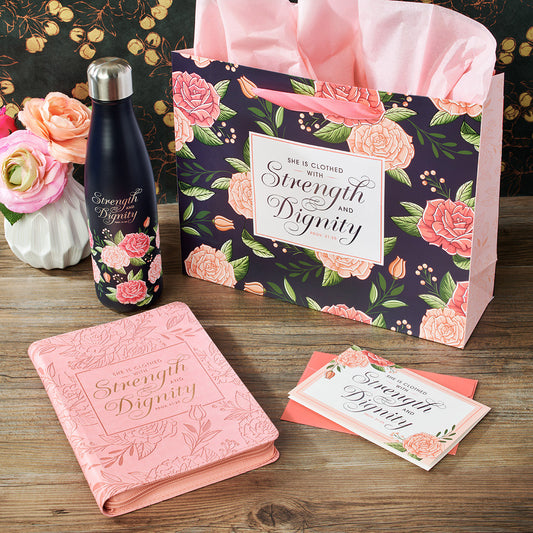 Strength and Dignity Pink Rose Bundle - The Christian Gift Company