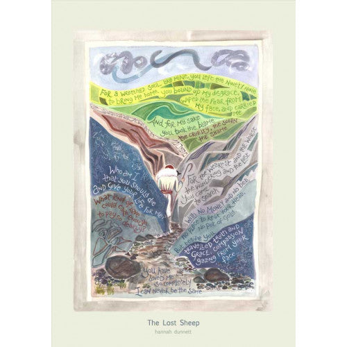 Hannah Dunnett The Lost Sheep A3 Poster - The Christian Gift Company