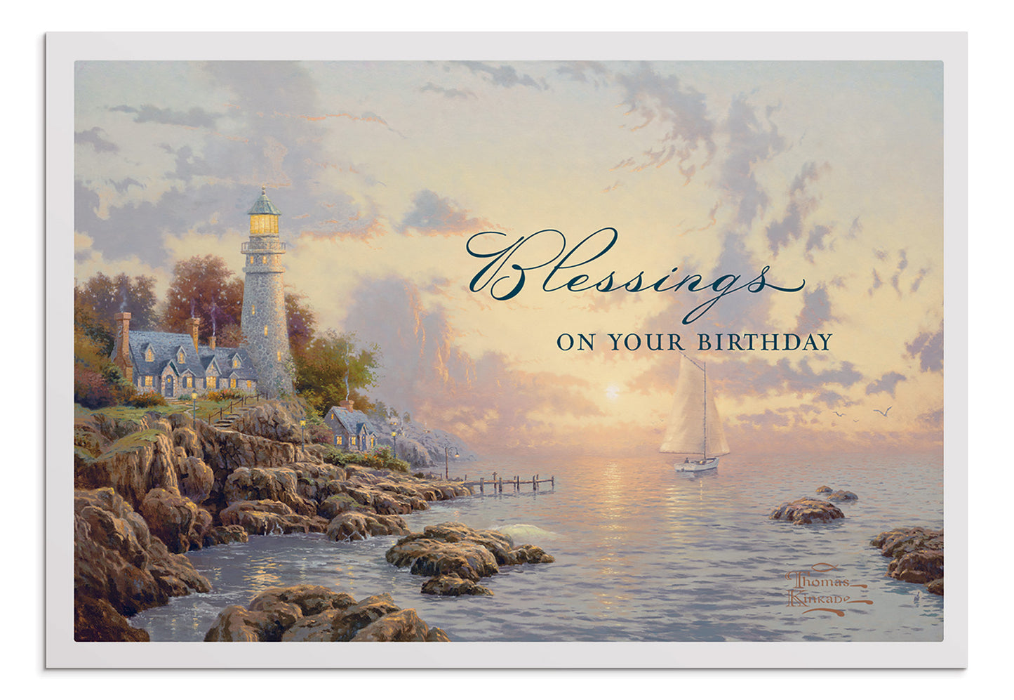 Thomas Kinkade - Birthday - For You - 12 Boxed Cards, KJV - The Christian Gift Company
