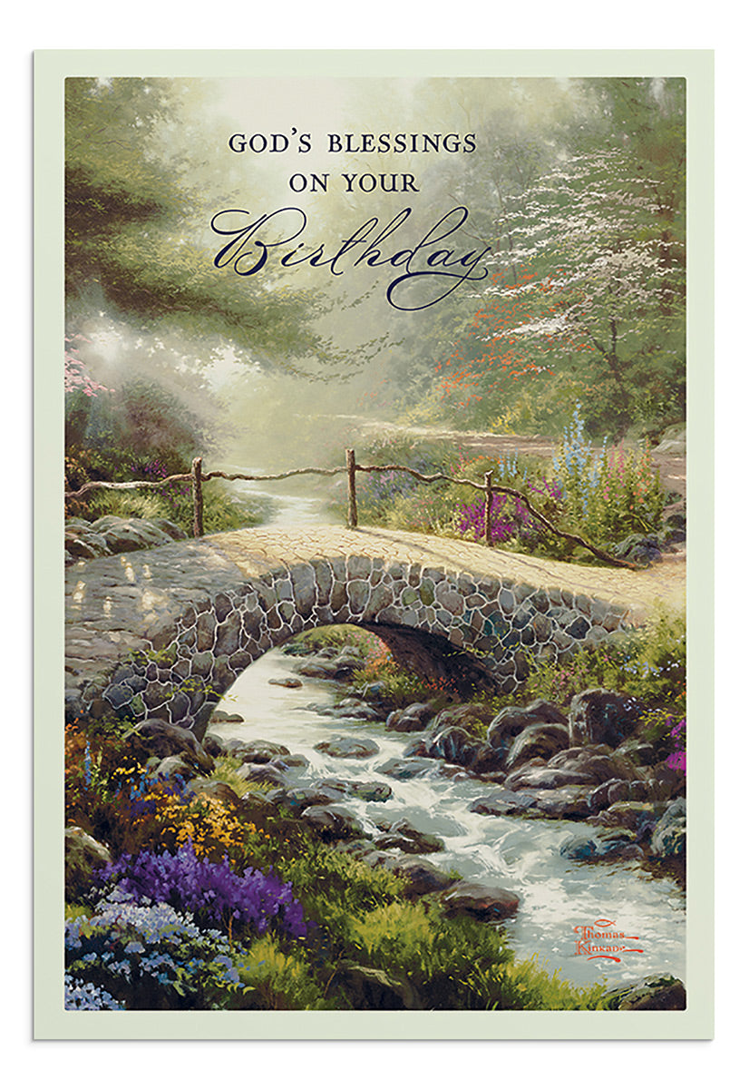 Thomas Kinkade - Birthday - For You - 12 Boxed Cards, KJV - The Christian Gift Company