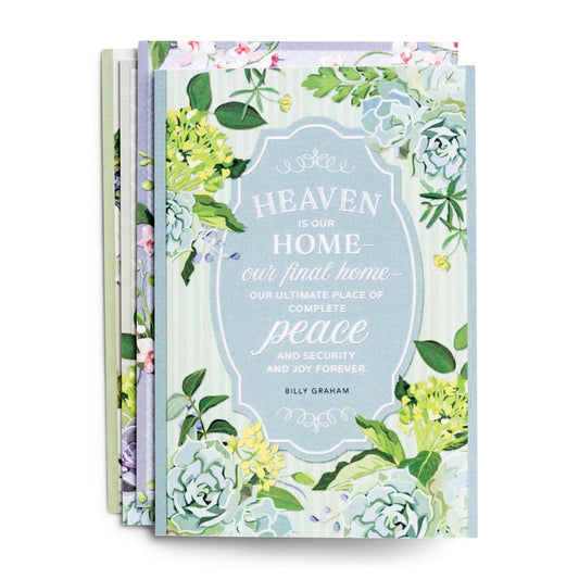 Billy Graham - Sympathy - Heaven - 12 Boxed Cards, KJV - The Christian Gift Company
