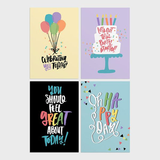 Katygirl - Birthday - Celebrating You - 12 Boxed Cards - The Christian Gift Company