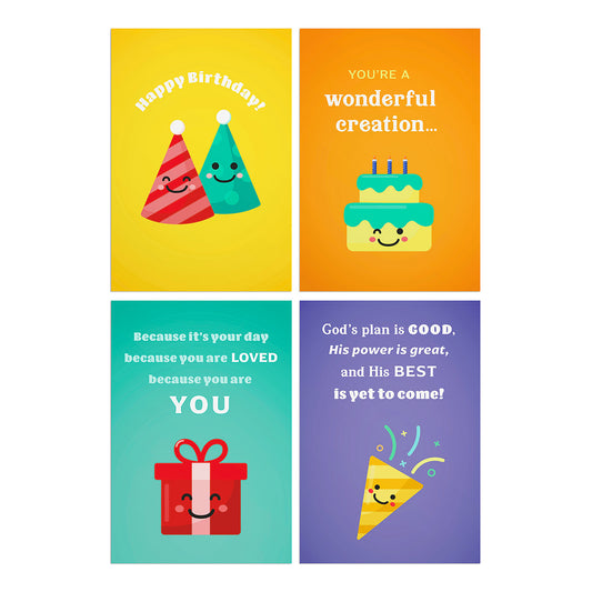 Birthday - Bold & Bright - 12 Boxed Cards - The Christian Gift Company