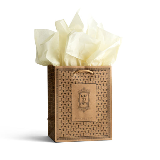 Keep the Faith - Medium Gift Bag with Tissue - The Christian Gift Company