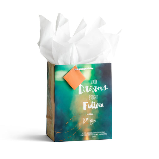 Bold Dreams Bright Future - Medium Gift Bag - The Christian Gift Company
