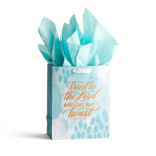 Trust in the Lord - Medium Gift Bag with Tissue - The Christian Gift Company