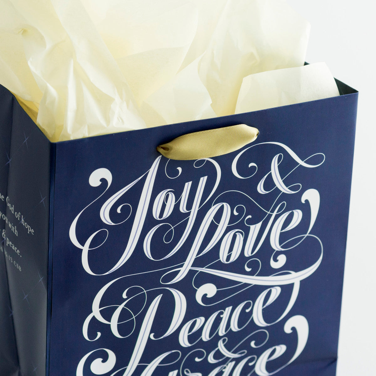 Joy and Love - Medium Gift Bag with Tissue - The Christian Gift Company