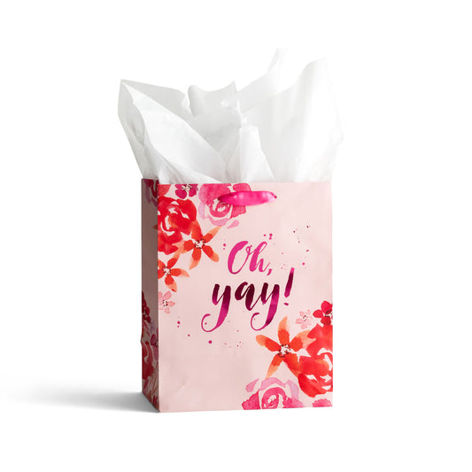 Oh, Yay - Medium Gift Bag with Tissue - The Christian Gift Company