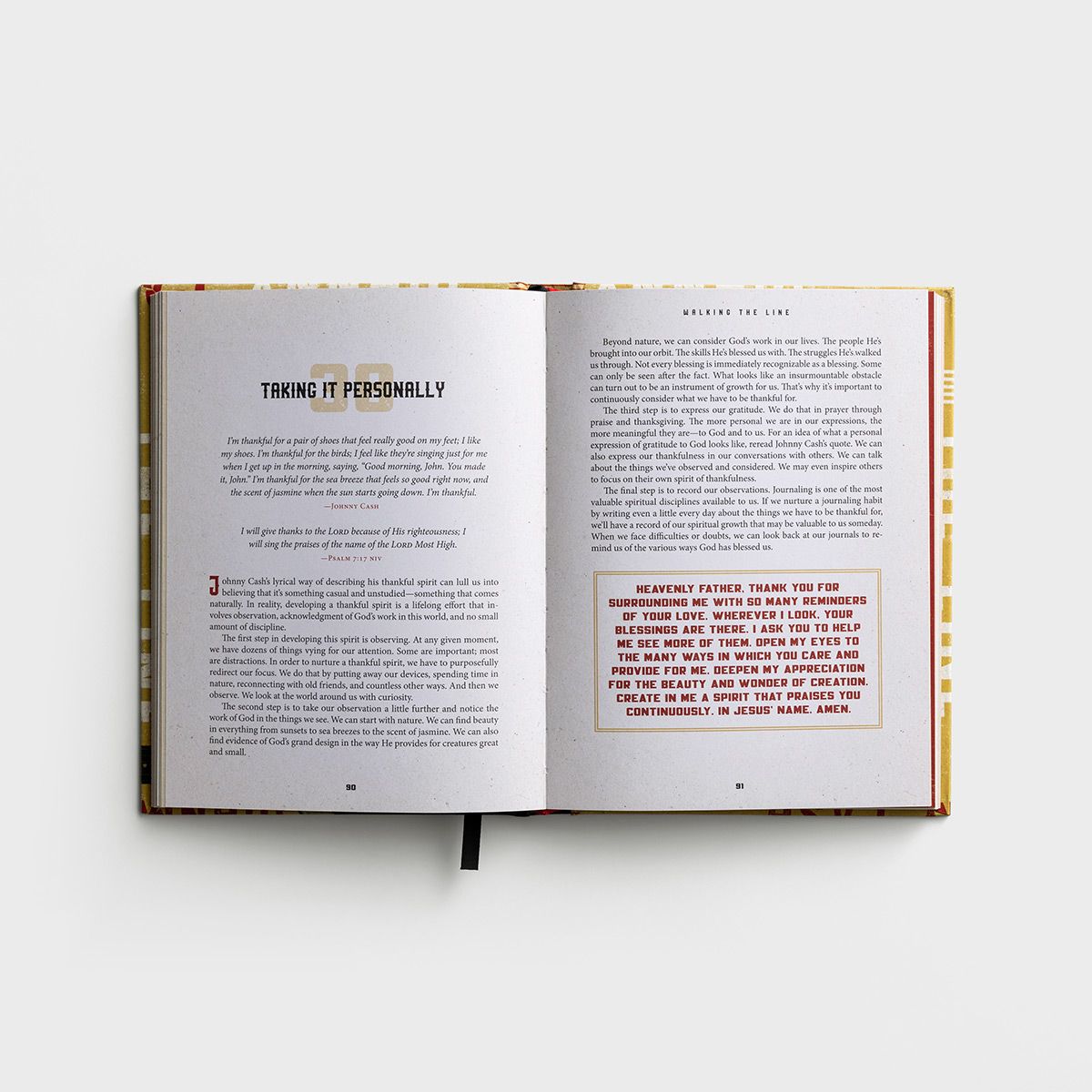 Walking the Line: 90 Devotions of Truth and Hope Based on the Faith of Johnny Cash - The Christian Gift Company