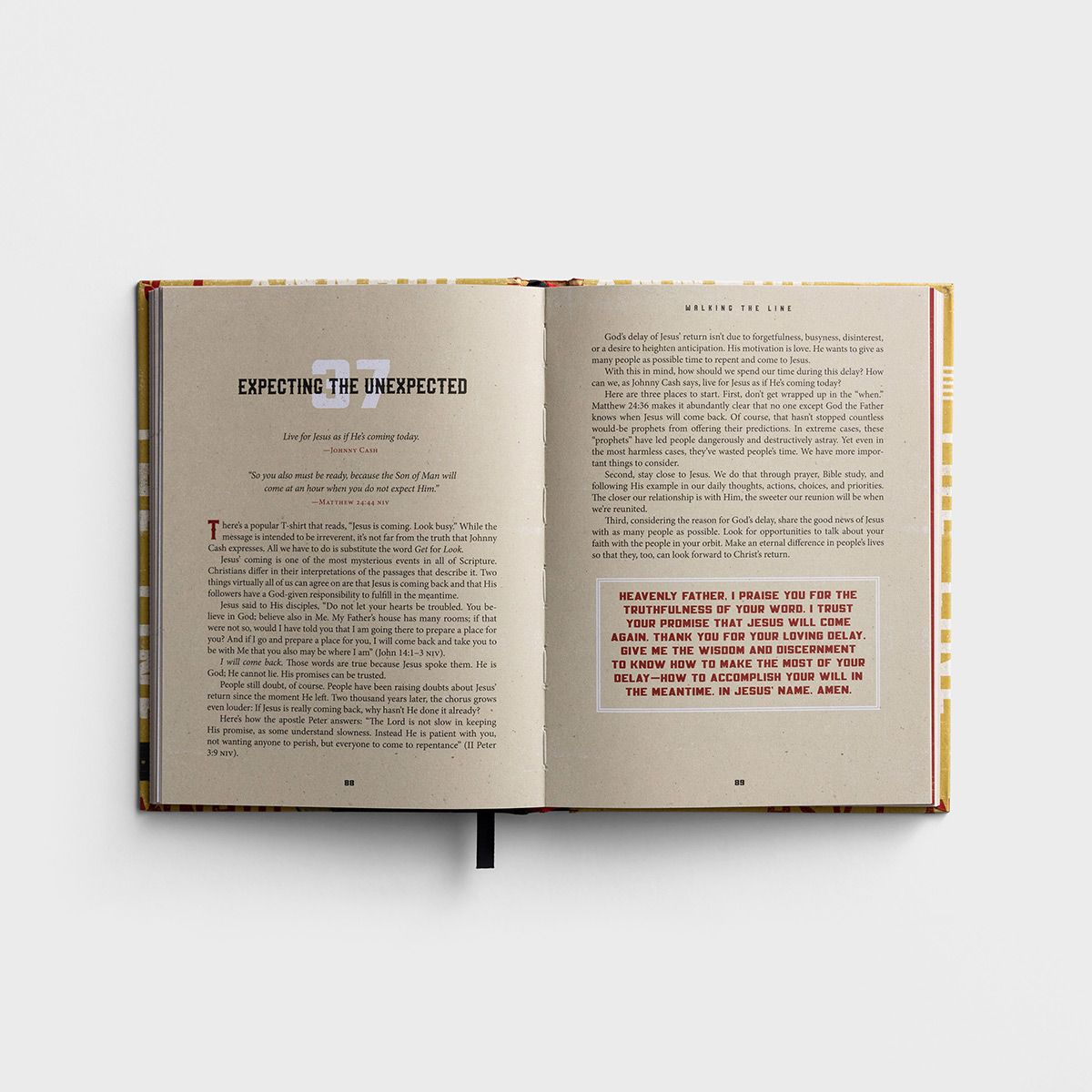 Walking the Line: 90 Devotions of Truth and Hope Based on the Faith of Johnny Cash - The Christian Gift Company