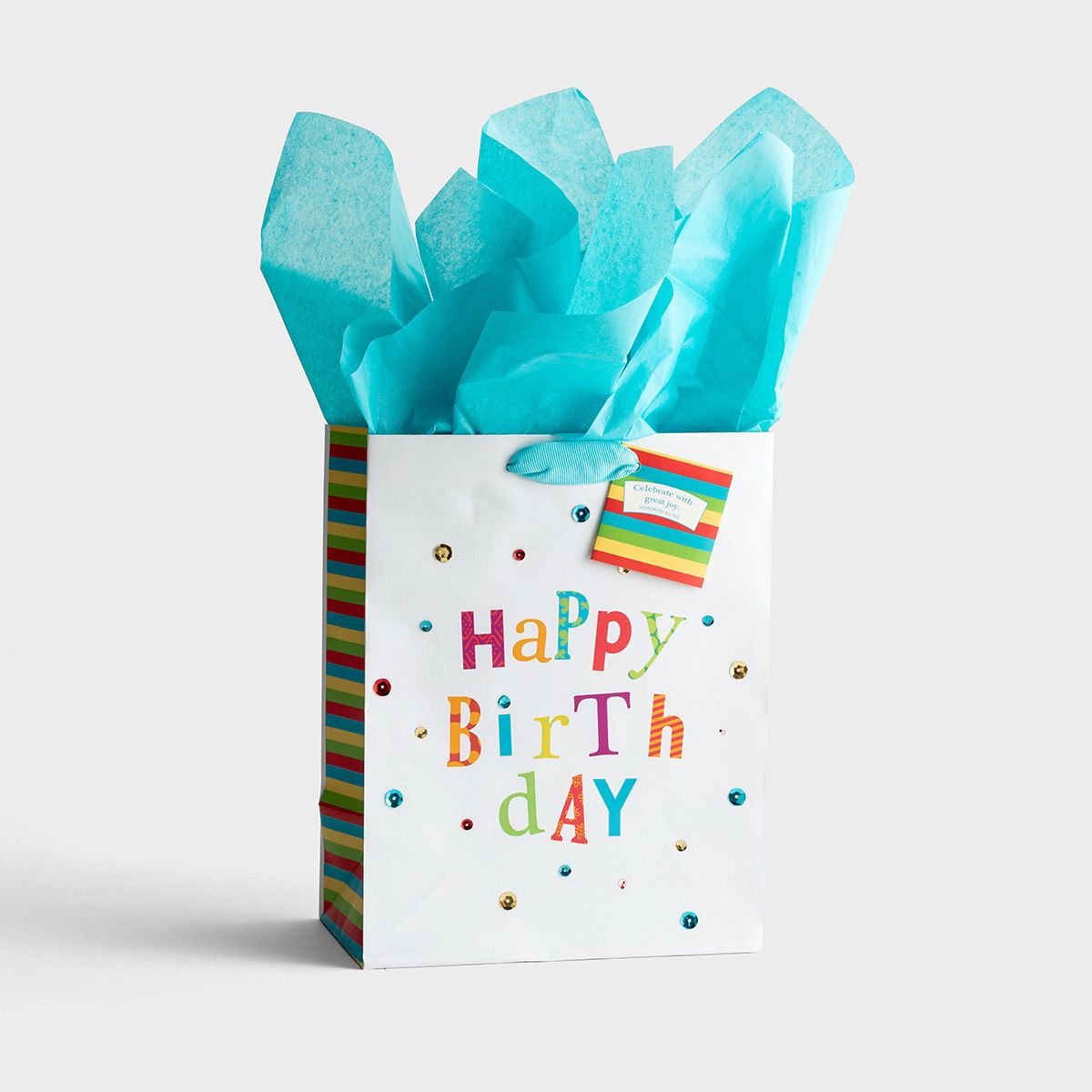 Happy Birthday - Medium Gift Bag with Tissue - The Christian Gift Company