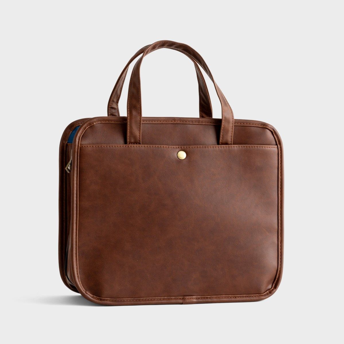 Gold Cross - Faux Leather Bible Tote and Organizational Bag - The Christian Gift Company