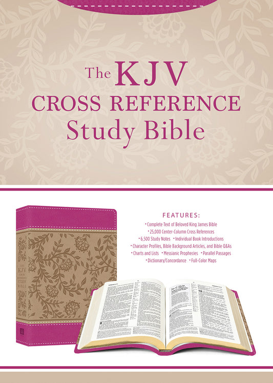 KJV Cross Reference Study Bible Compact [Peony Blossoms] - The Christian Gift Company