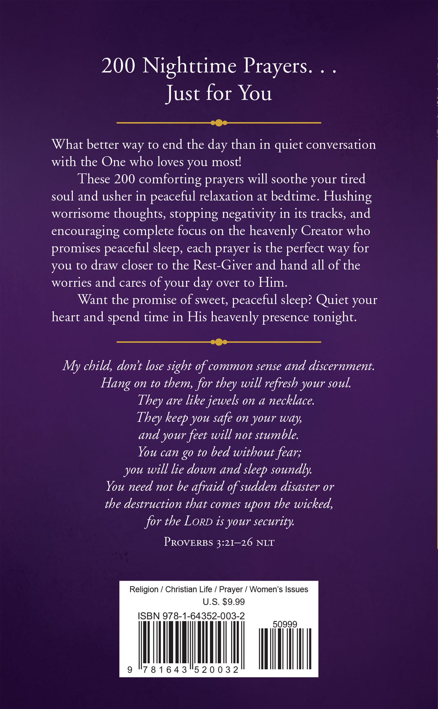 200 Nighttime Prayers for Women - The Christian Gift Company