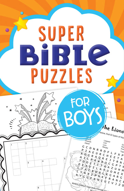 Super Bible Puzzles for Boys - The Christian Gift Company