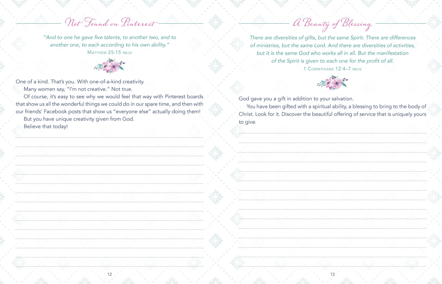 Today God Wants You to Know...You Are Beautiful Devotional Journal - The Christian Gift Company
