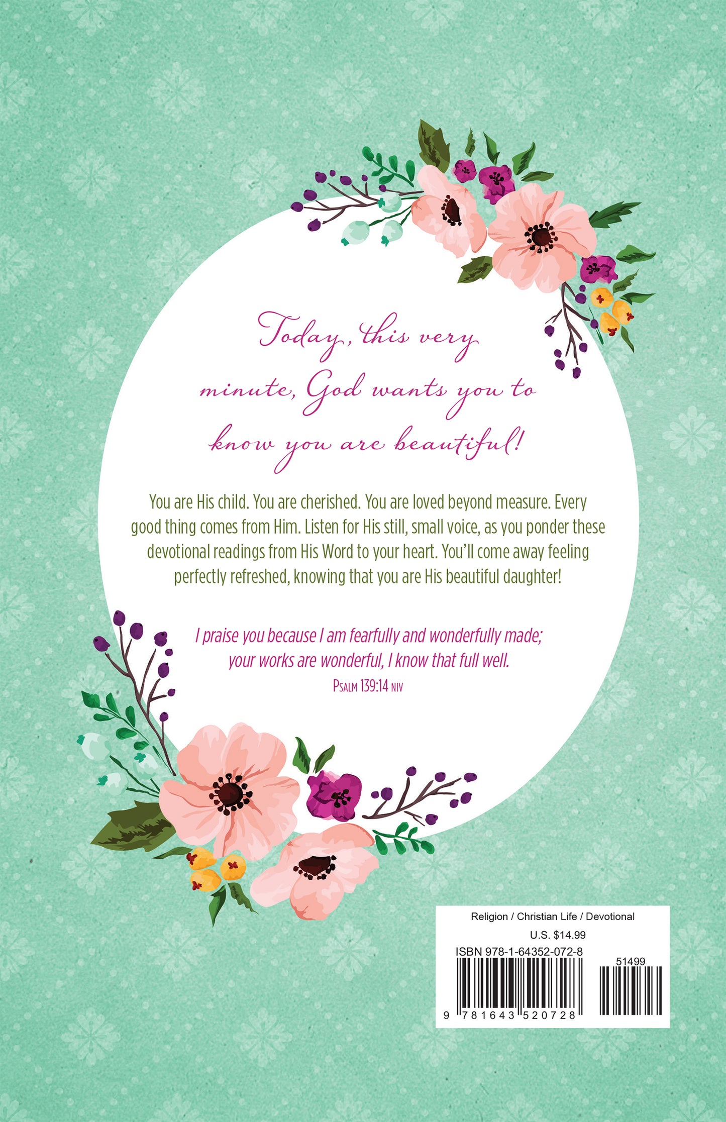 Today God Wants You to Know...You Are Beautiful Devotional Journal - The Christian Gift Company
