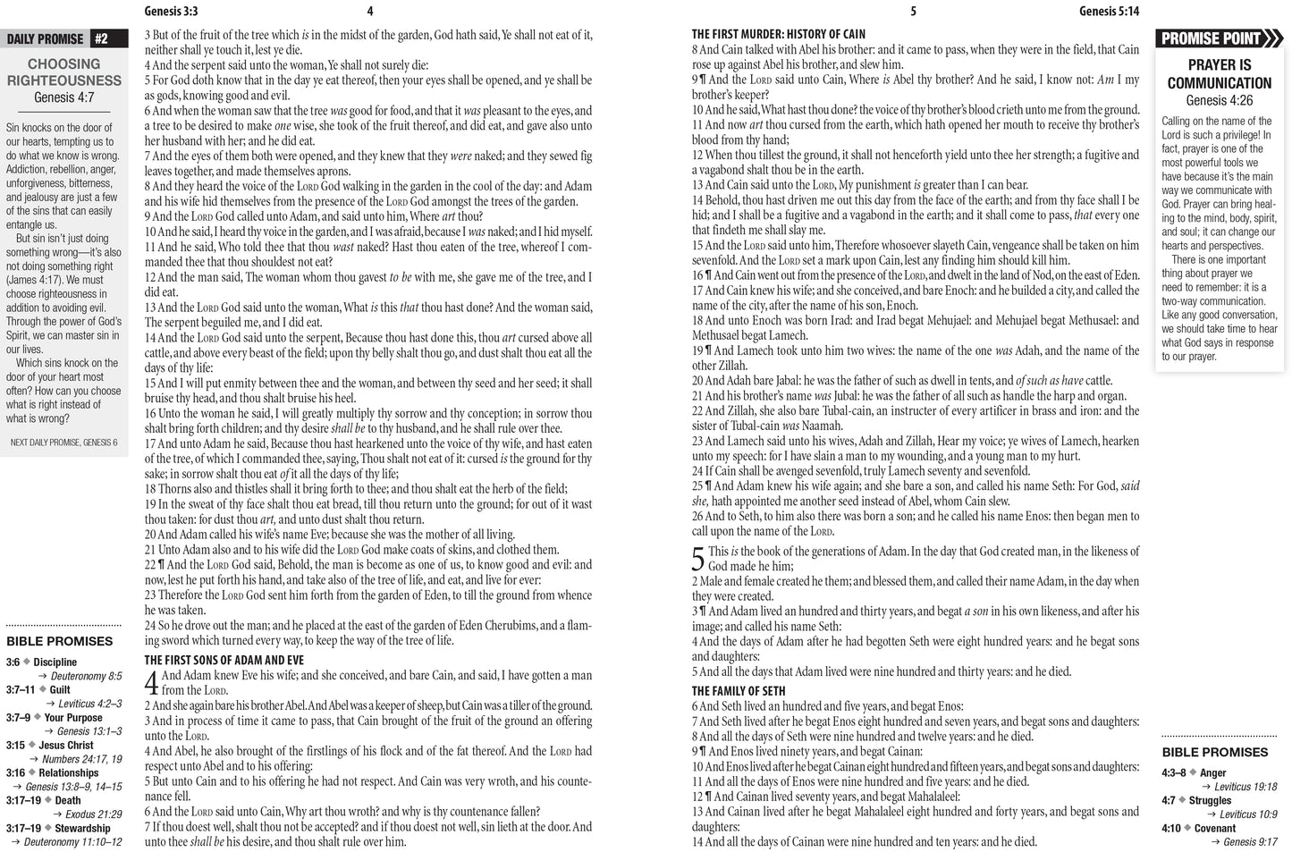 The Bible Promise Book KJV Bible--Oxford Navy - The Christian Gift Company