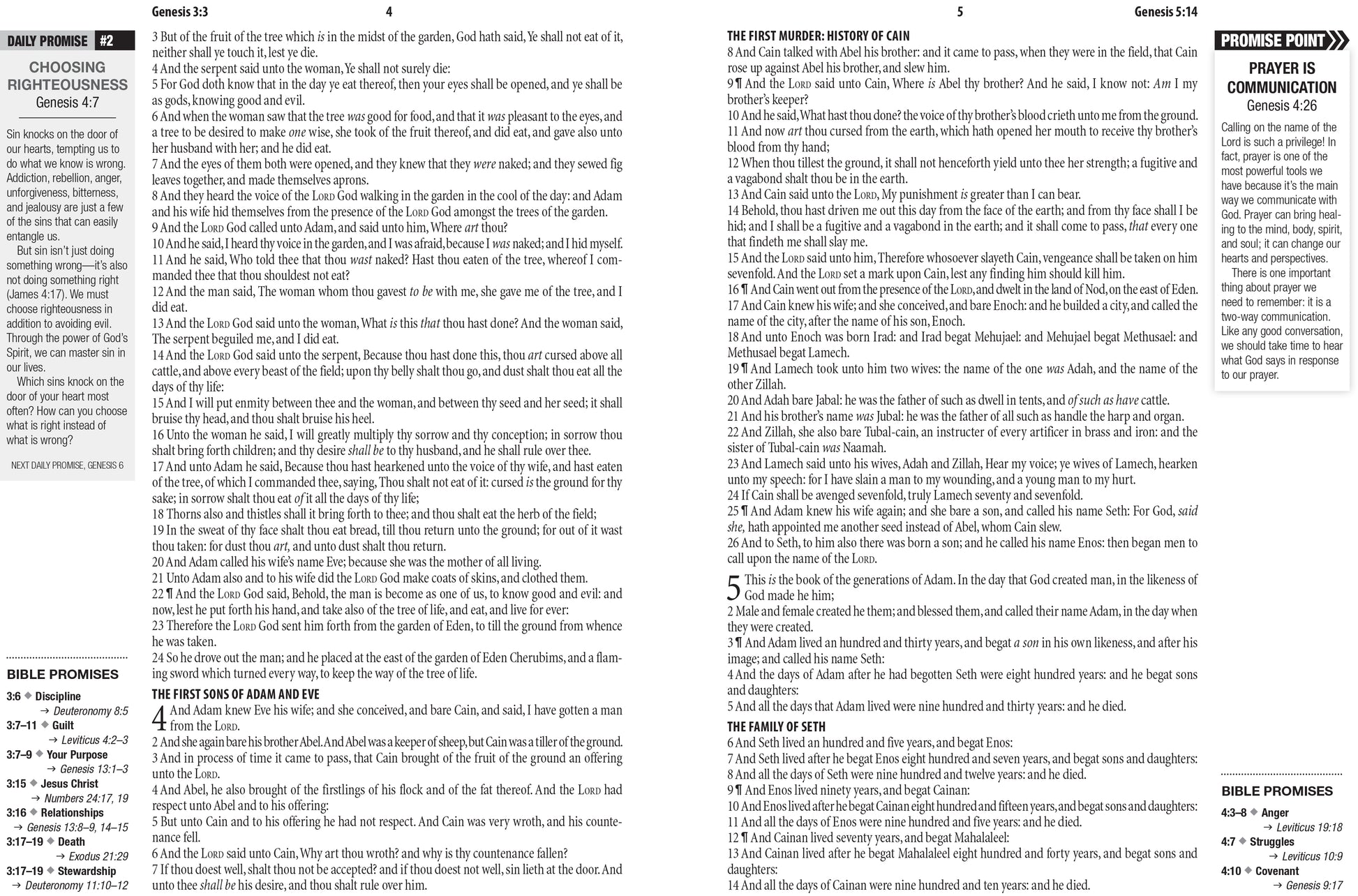 The Bible Promise Book KJV Bible--Oxford Navy - The Christian Gift Company