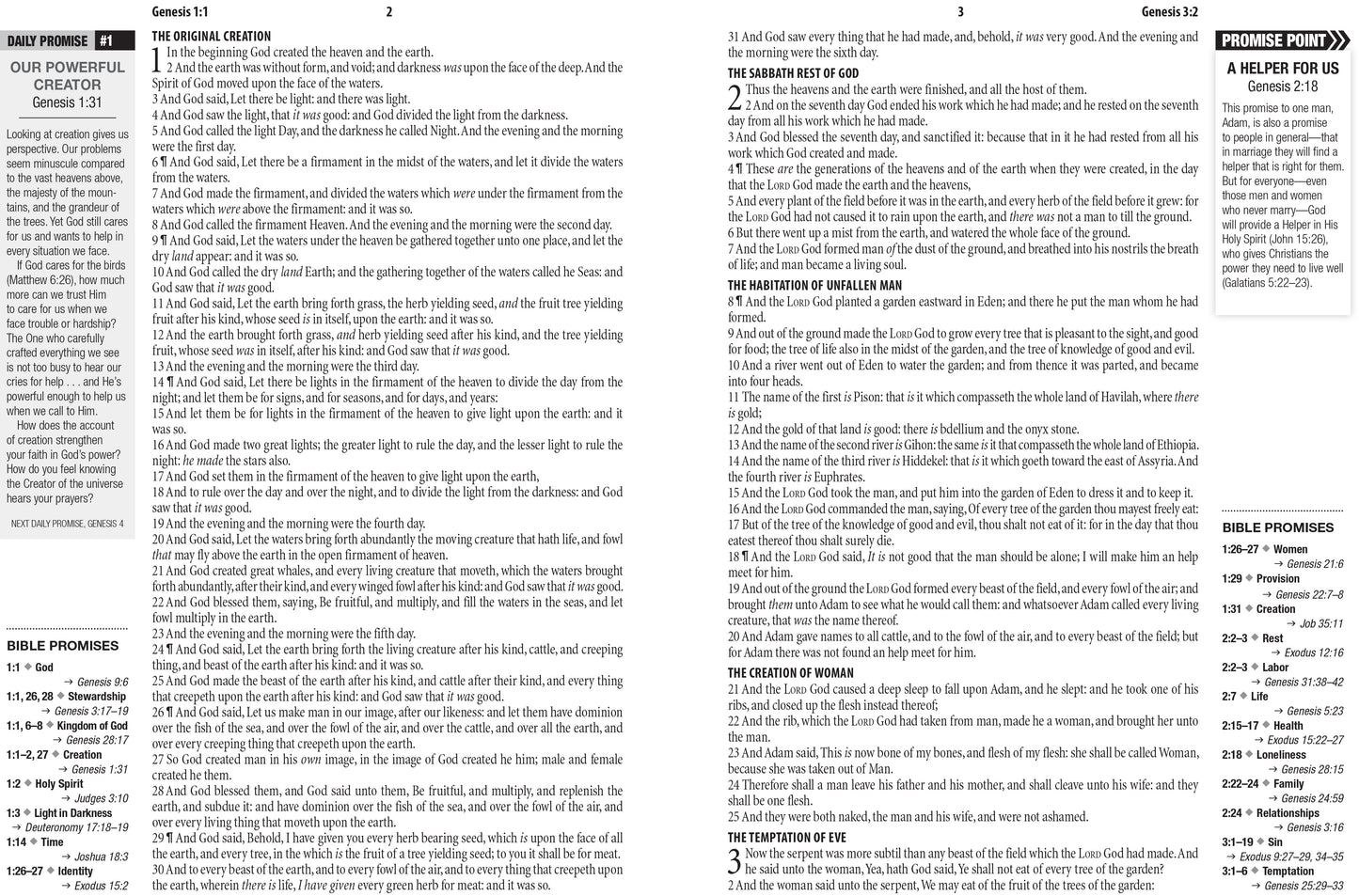 The Bible Promise Book KJV Bible--Oxford Navy - The Christian Gift Company