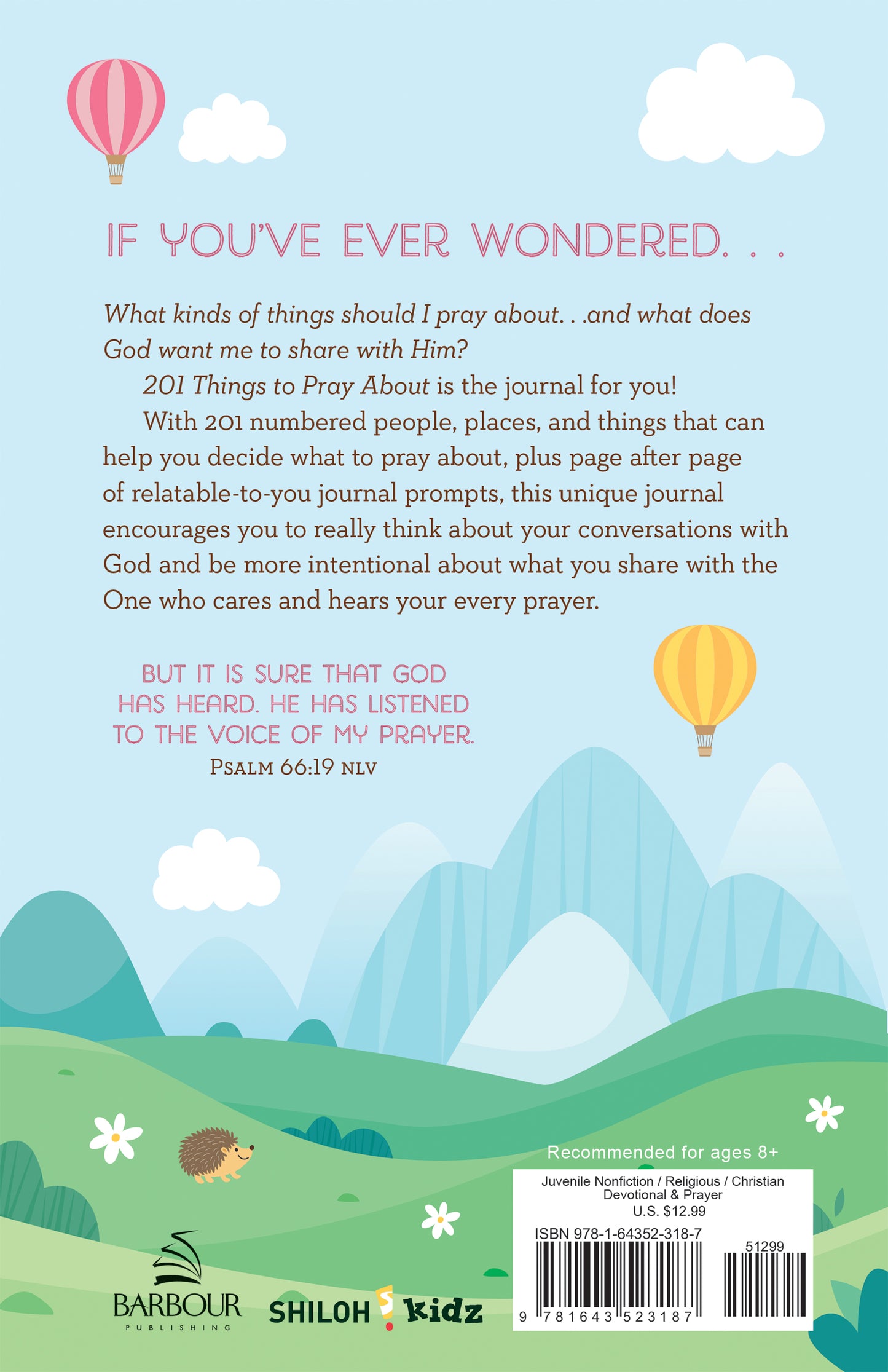 201 Things to Pray About (girls) - The Christian Gift Company