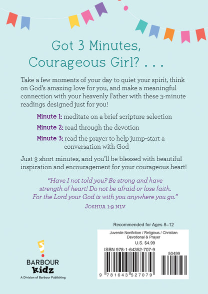 3-Minute Devotions for Courageous Girls - The Christian Gift Company