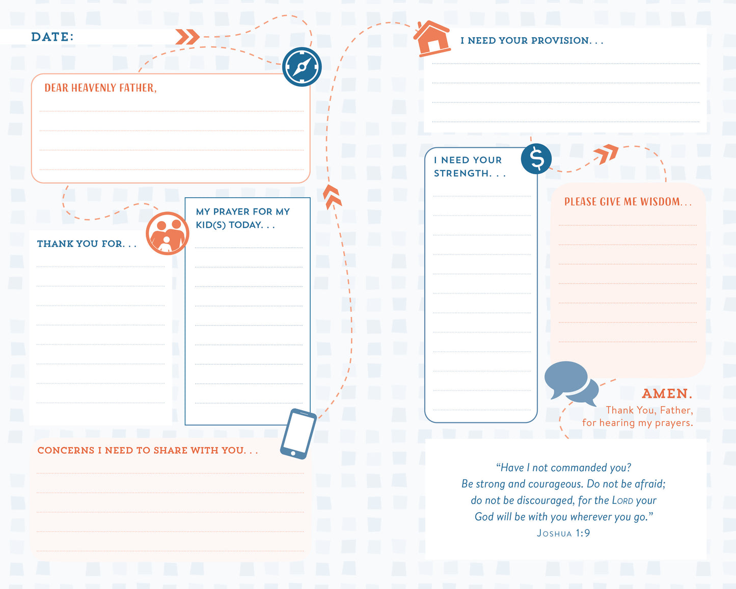 The Prayer Map® for Dads - The Christian Gift Company