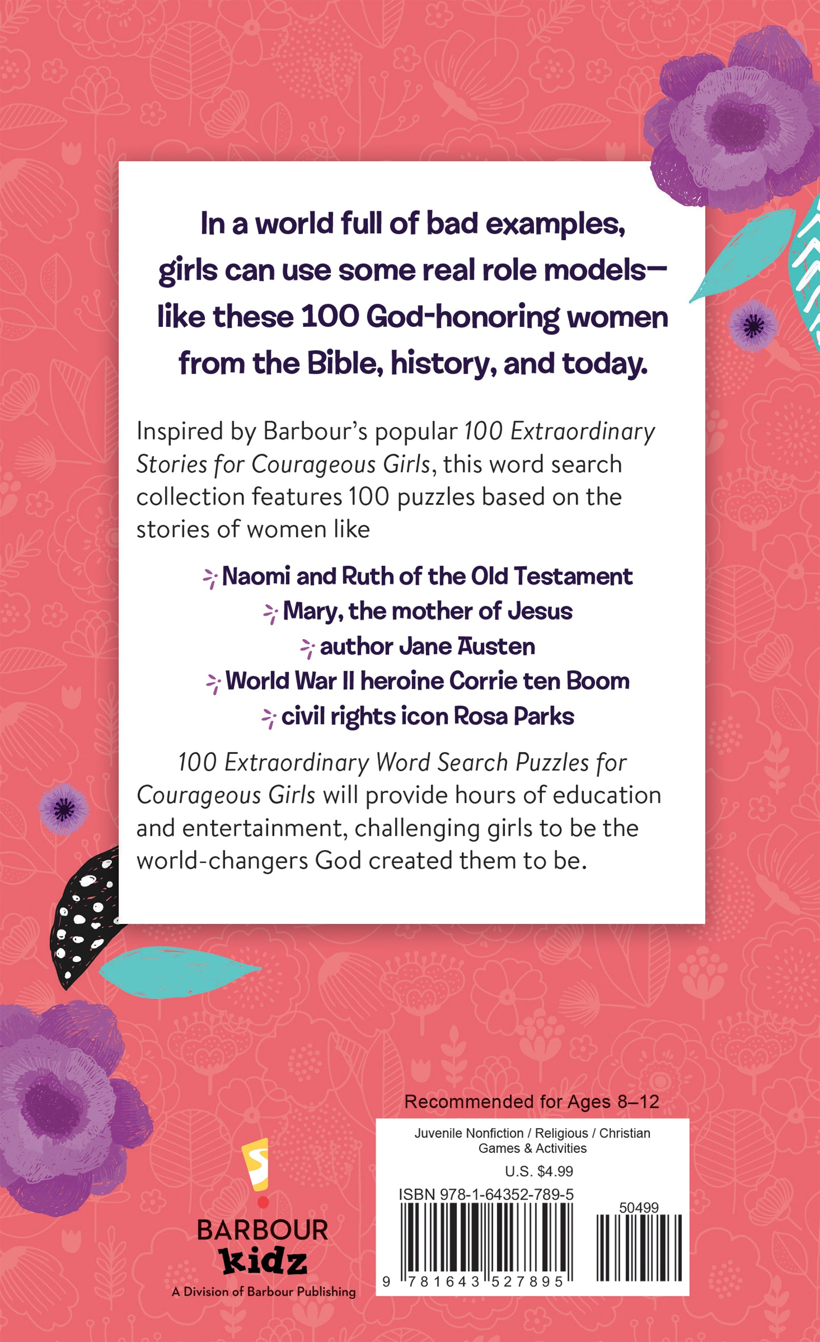 100 Extraordinary Word Search Puzzles for Courageous Girls - The Christian Gift Company