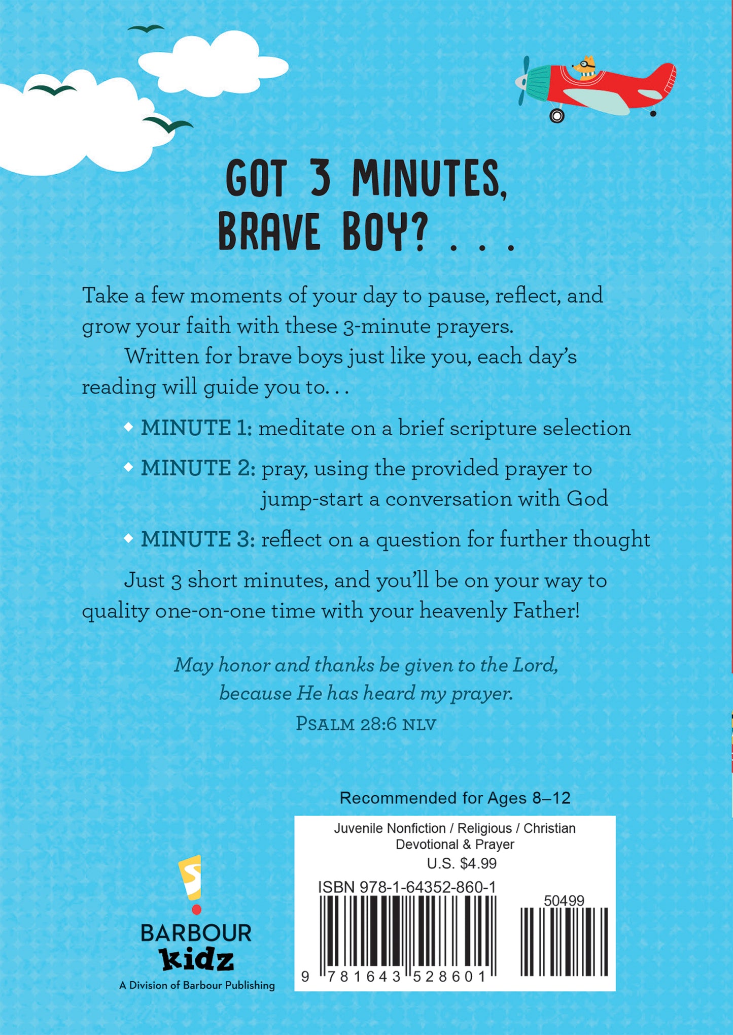 3-Minute Prayers for Brave Boys - The Christian Gift Company