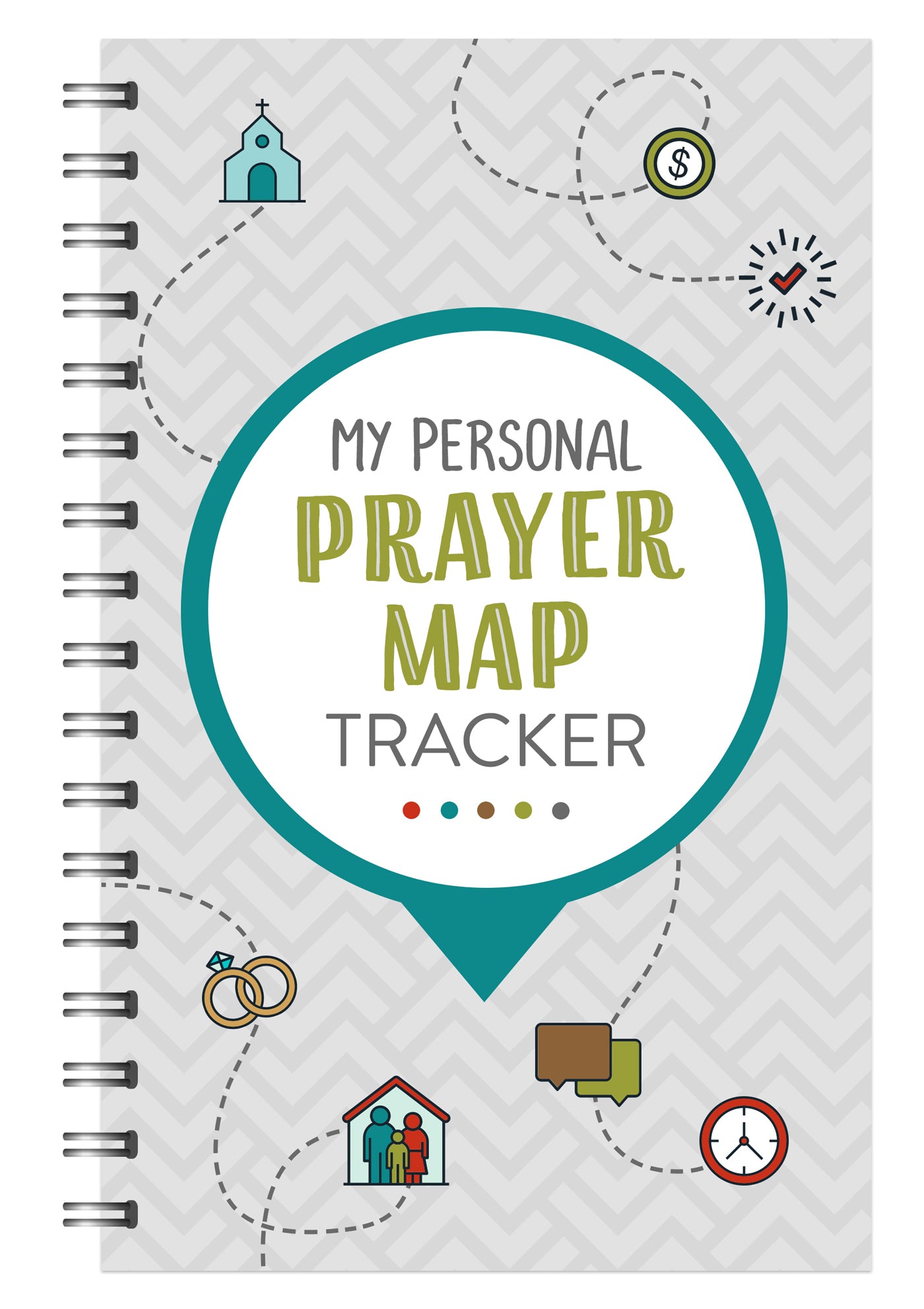 My Personal Prayer Map Tracker - Slate - The Christian Gift Company
