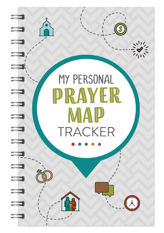 My Personal Prayer Map Tracker - Slate - The Christian Gift Company
