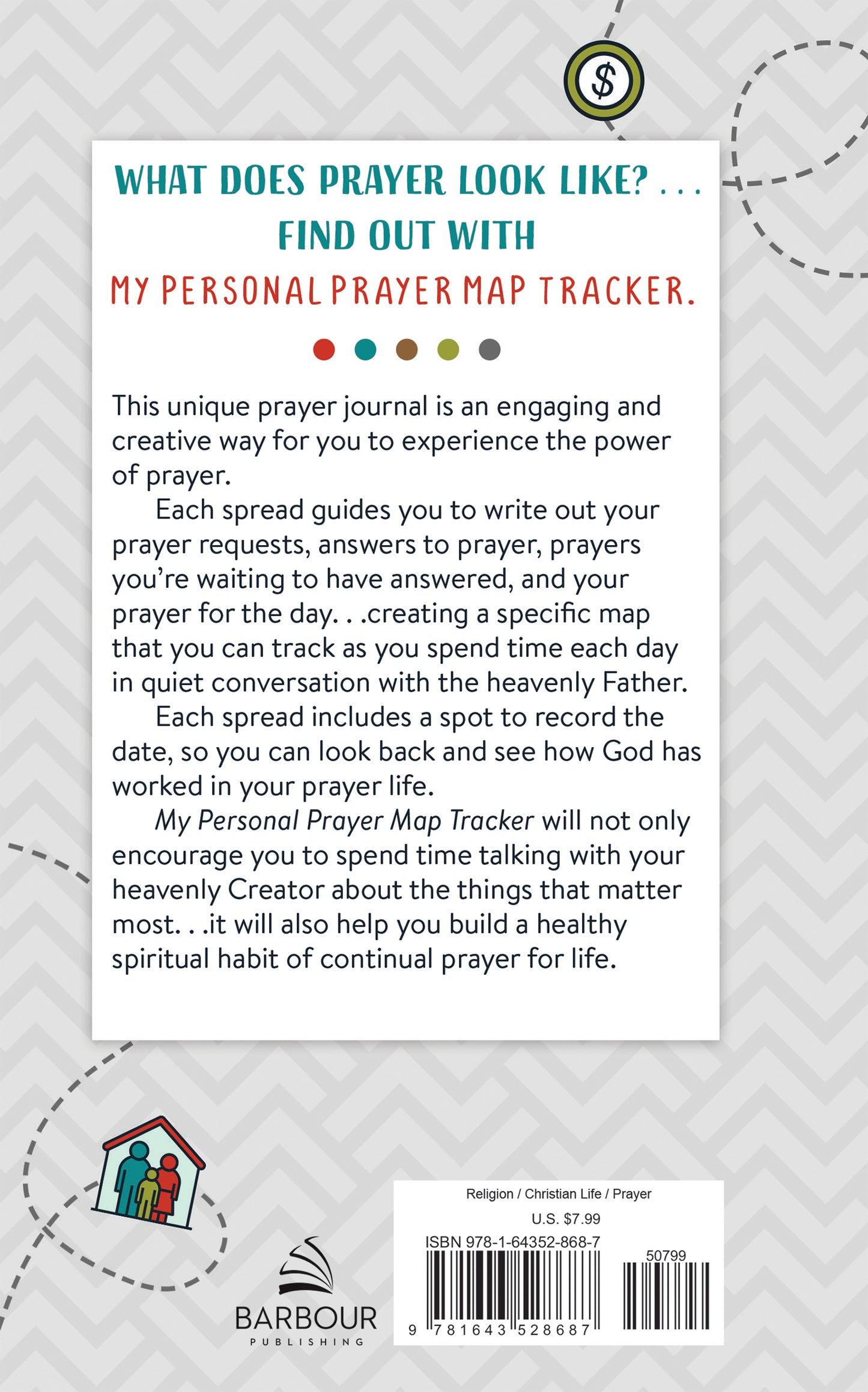 My Personal Prayer Map Tracker - Slate - The Christian Gift Company