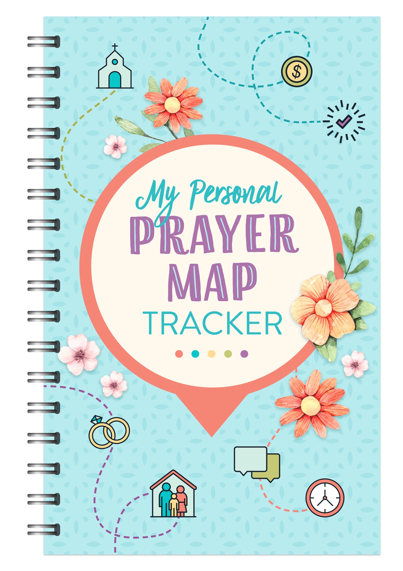 My Personal Prayer Map Tracker - Light Blue - The Christian Gift Company