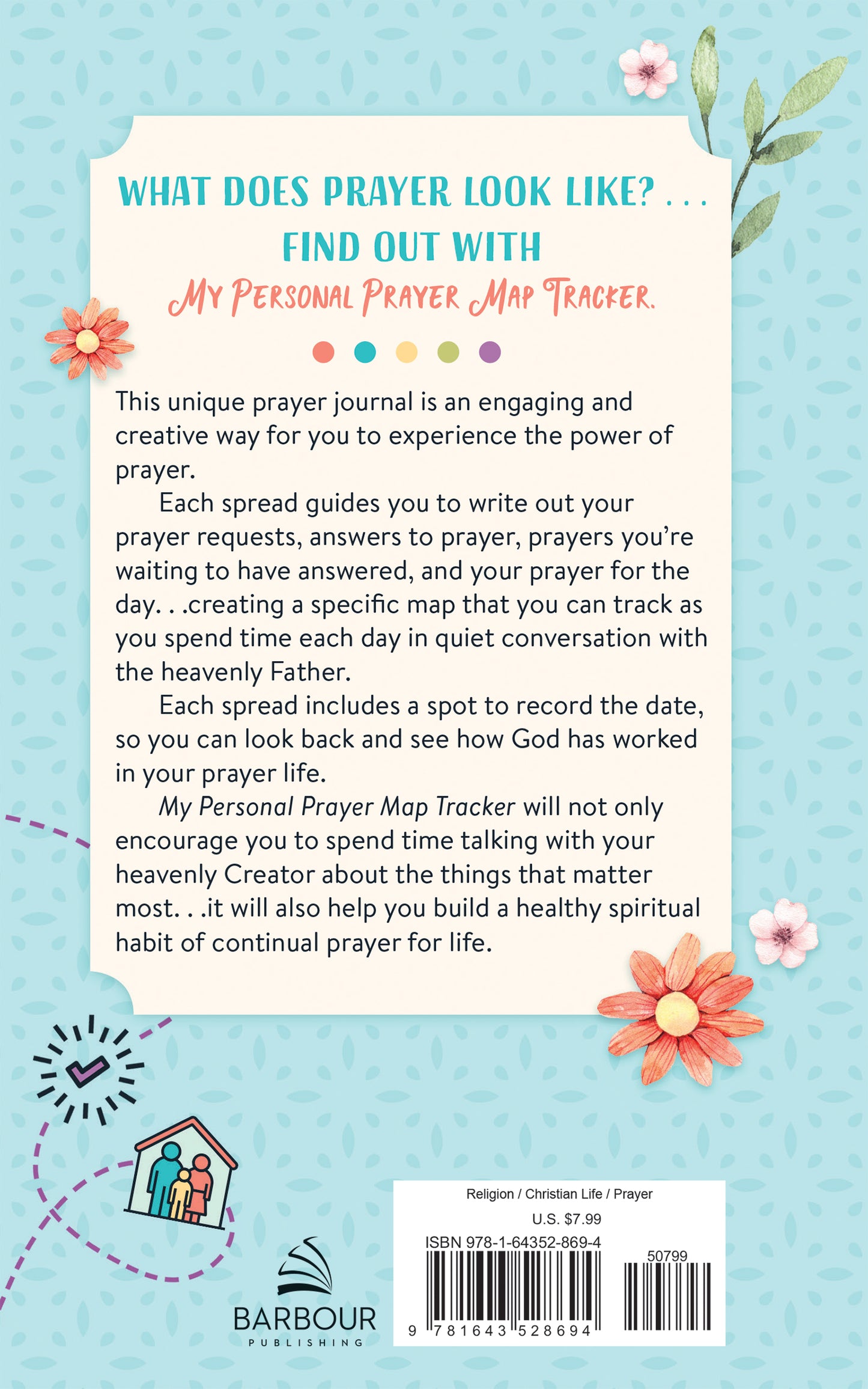 My Personal Prayer Map Tracker - Light Blue - The Christian Gift Company